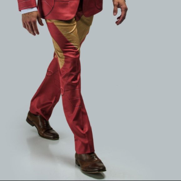 Iron Man Suit Pants Dress Pants Alter Ego Marvel Super Hero Fun - Picture 1 of 13